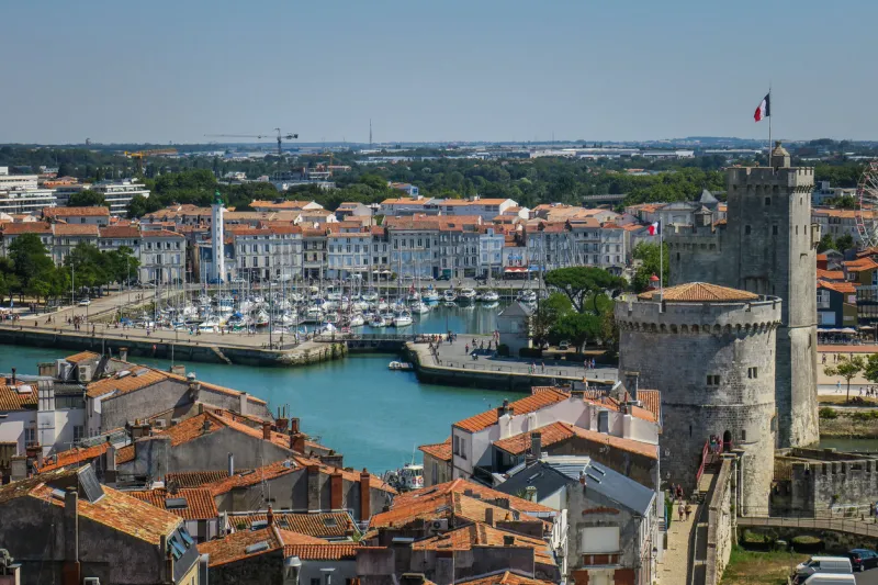 la rochelle in the west of france