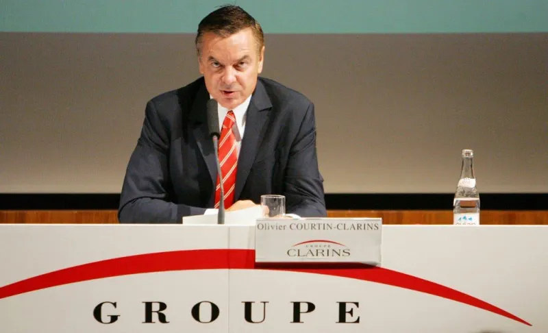 managing director of france's clarins group olivier courtin speaks during a press conference, 14 september 2007 in paris, announcing the semestrial financial results afp photo mehdi fedouach (photo by mehdi fedouach   afp)