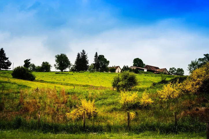 french landscape haute-vienne limousin,france