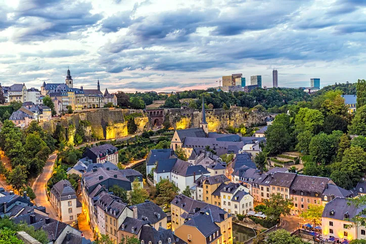 luxembourg at sunset