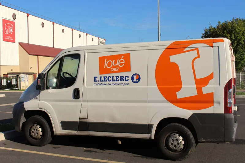 pontault combault, france - september 20, 2015  this is a photograph of a commercial vehicle of the mark leclerc