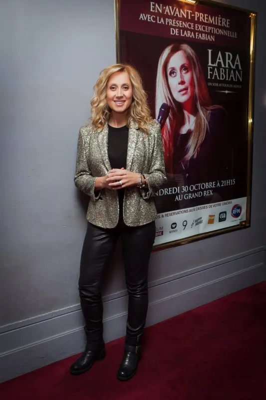 lara fabian attending the french premiere of the movie un soir autour du monde held at cinema grand rex in paris, france on october 30, 2015 photo by audrey poree  abacapresscom , 522387 004 paris france