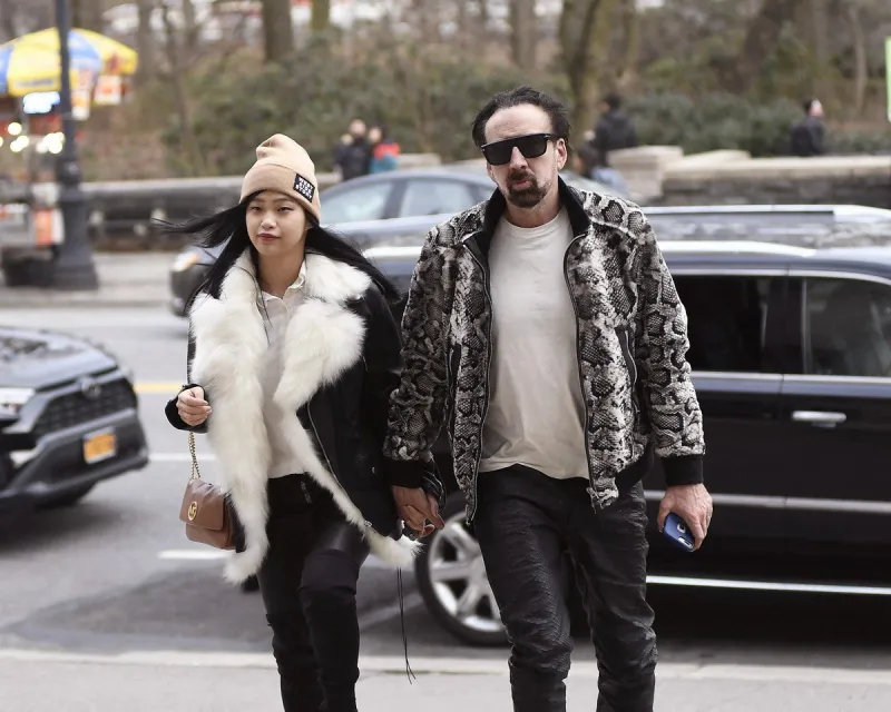 nicolas cage and his girlfriend out - nyc