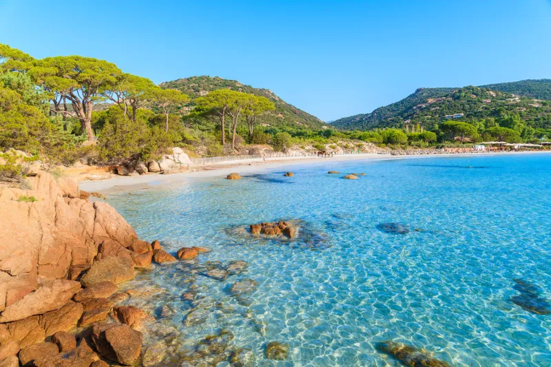 corsica is the largest french island on mediterranean sea and most popular holiday destination for french people