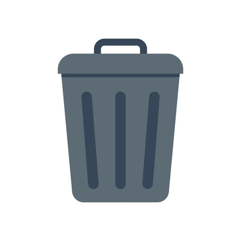 flat icon with outdoor metal container for rubbish vector illustration