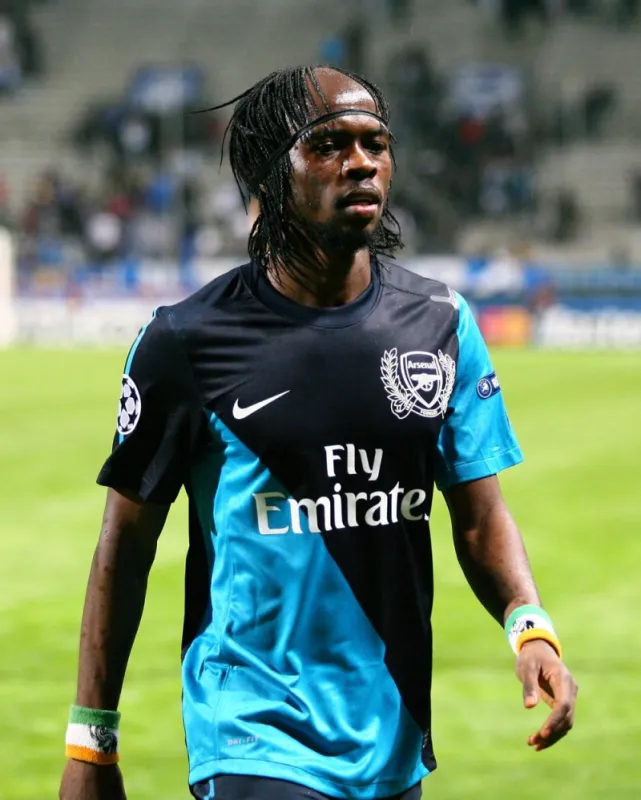 arsenal fc's gervinho during the uefa champions league soccer match, olympique de marseille vs arsenal fc at the velodrome stadium in marseille, south of france on october 19, 2011 arsenal won 0-1 photo by michel clementz abacapresscom
