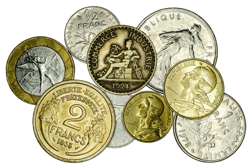 different french coins