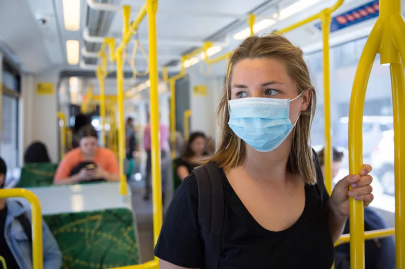 with the spread of coronavirus between people, more and more are wearing face masks in public places
