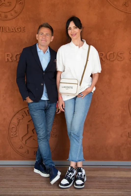 geraldine maillet, daniel riolo at village during french open tennis roland garros 2022 on may 30, 2022 in paris, france photo by nasser berzane abacapresscom , 812211 008 paris france
