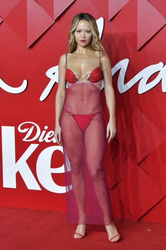 rita ora attending the fashion awards 2022 at royal albert hall in london, england, on december 05, 2022 photo by aurore marechal abacapresscom