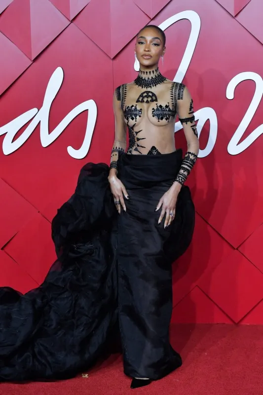 jourdan dunn attending the fashion awards 2022 at royal albert hall in london, england, on december 05, 2022 photo by aurore marechal abacapresscom