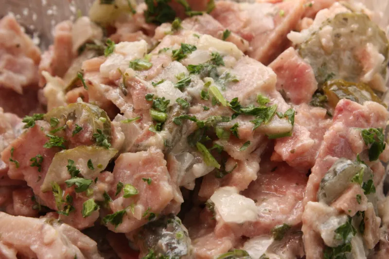 pork meat terrine in jelly french cooking