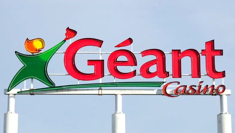 angouleme, france - january 27, 2012  sign at a geant store, france