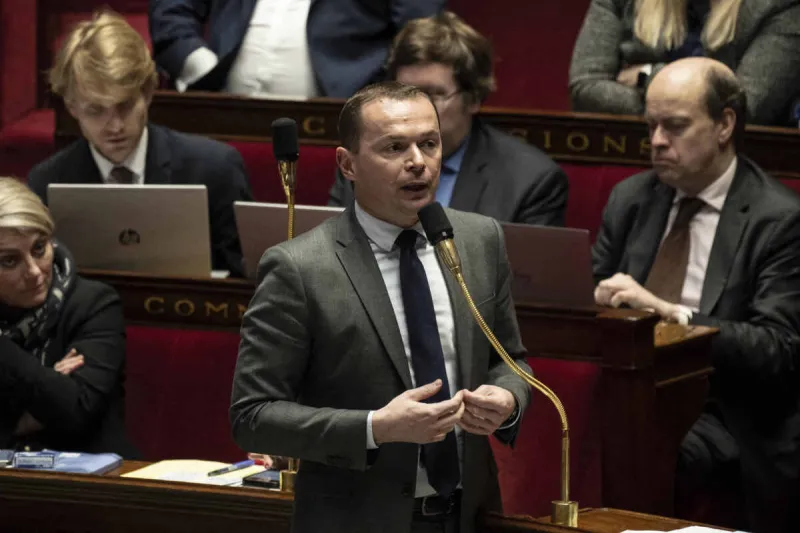 olivier dussopt during a debate of the government's pension reform plan at the national assembly - french parliament's lower house - in paris, early february 18, 2023 photo by eliot blondet   abacaprescom , 842713 015 paris