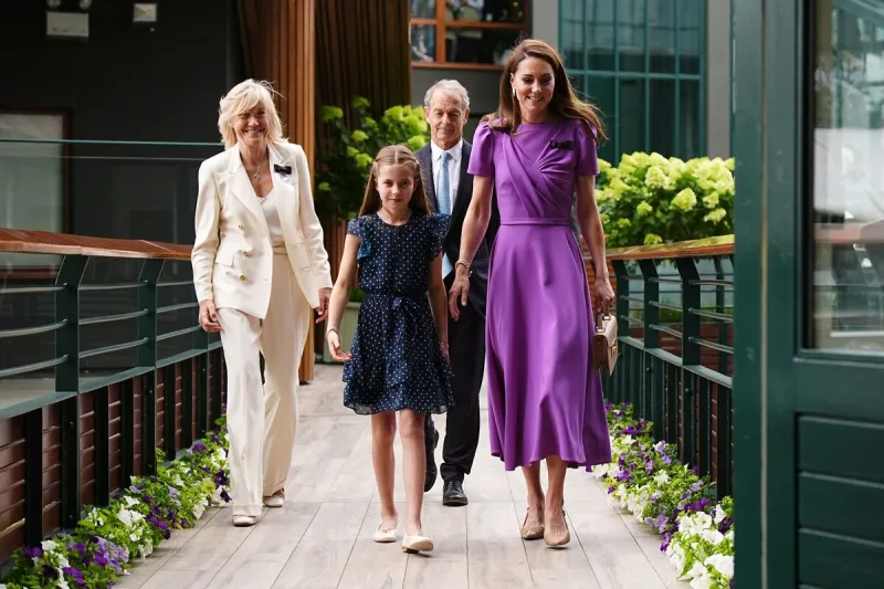 la princesse de galles et sa fille à wimbledon - londres