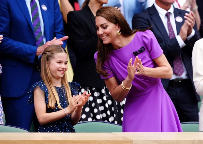 la princesse de galles et sa fille à wimbledon - londres