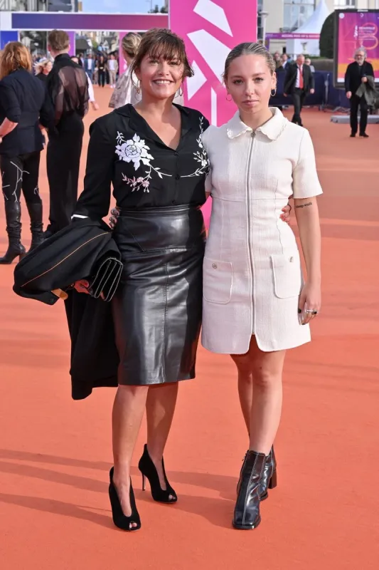 emma de caunes, nina blanc francard assistent à la projection du film blonde lors du 48ème festival du cinéma américain de deauville à deauville, france le 9 septembre 2022 photo by julien reynaud aps-medias abacapresscom