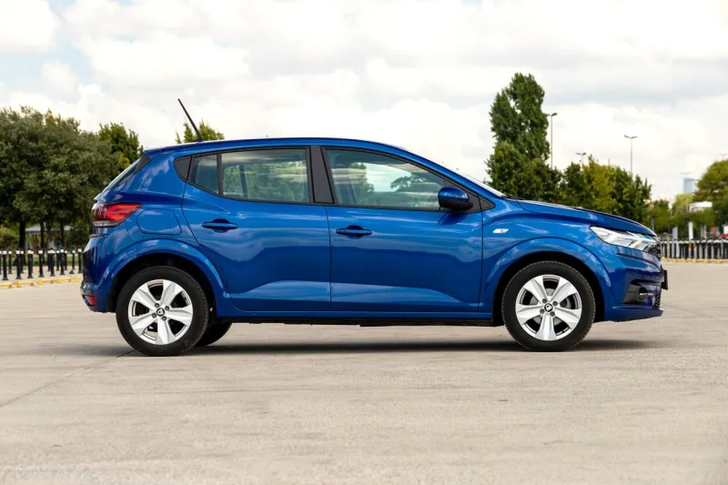 istanbul, turkey- august 5 2022  dacia sandero is a subcompact car produced jointly by the french manufacturer renault