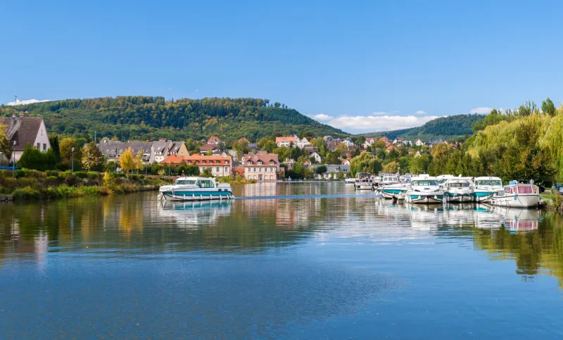 river port in saverne, alsase, france