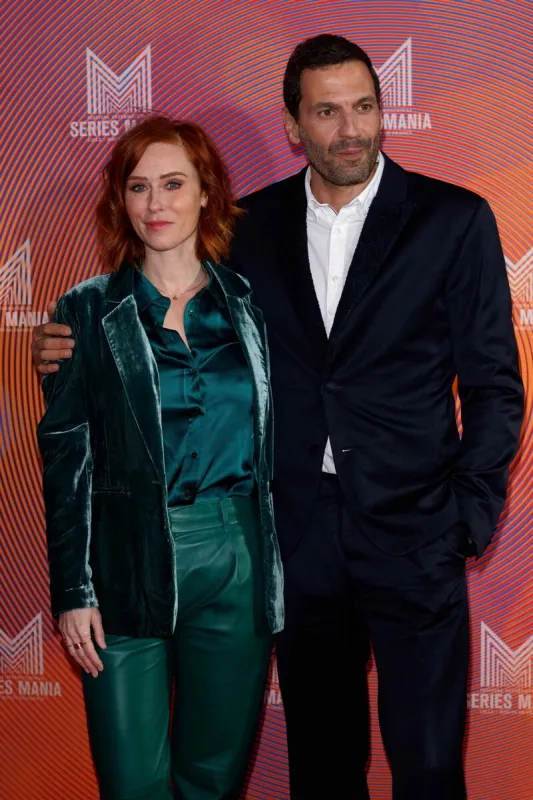 series mania lille, photocall ouverture, 18 mars 2022 audrey fleurot, mehdi nebbou photo by abacapresscom