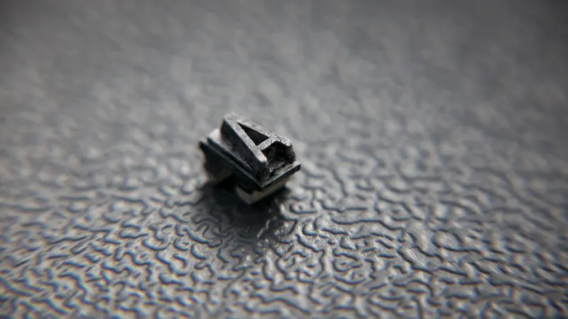 letra a en sello tipográfico para estampar