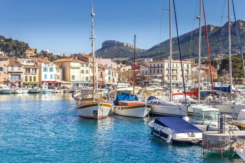the port of cassis, south of france