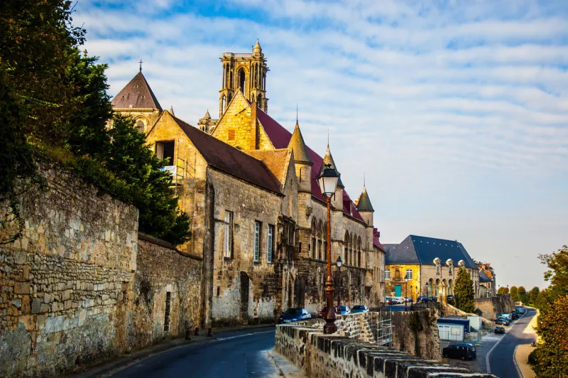 old town laon taken in the laon of france