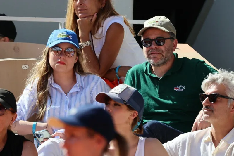 christelle de tonquedec, guillaume de tonquedec in the stands during french open roland garros 2023 on may 31, 2023 in paris, france photo by nasser berzane abacapresscom , 855408 026 paris france