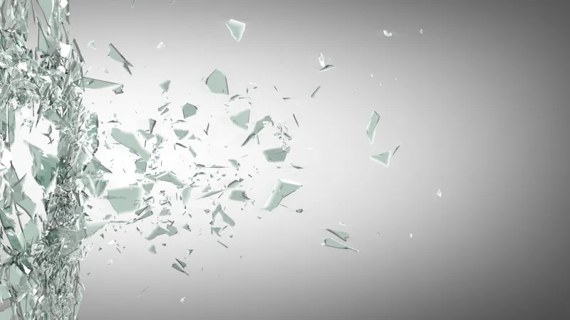 broken glass background high resolution 3d render