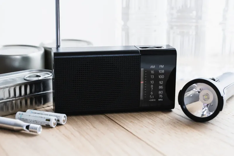 radio, flashlight, disaster, disaster prevention goods