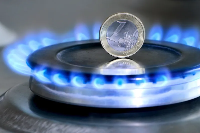 burning natural gas and one euro coin on gas hob the concept of the struggle for global gas markets turk stream north stream