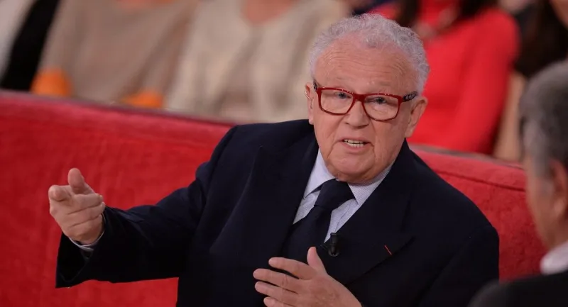 philippe bouvard lors de l'enregistrement de vivement dimanche à paris, france, le 3 mars 2014 photo by max colin abacapresscom