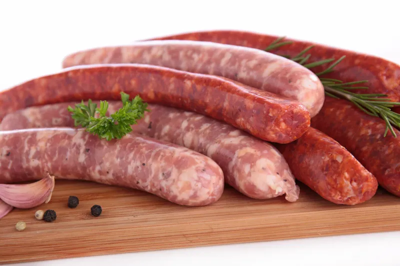 raw sausage
