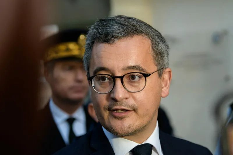 le ministre français de l'intérieur et de l'outre-mer gerald darmanin inaugure le siège de la compagnie républicaine de sécurité 81 (crs 81) à marseille, france, le 3 janvier 2024 photo by laurent coust abacapresscom