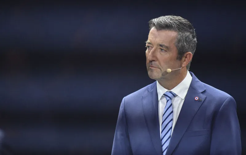 karl olive (député de la renaissance) prononce son discours lors de la grande confrontation de livre noir à paris, france, le 30 septembre 2023 photo par francois pauletto avenir pictures abacapresscom