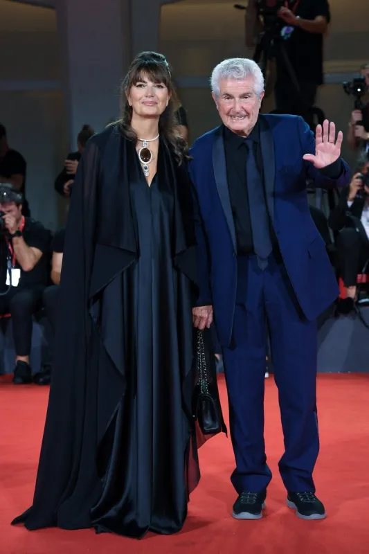 valérie perrin et claude lelouch assistent à la première de finalement, dans le cadre de la 81e mostra de venise, à venise, italie, le 02 septembre 2024 photo par aurore marechal abacapresscom