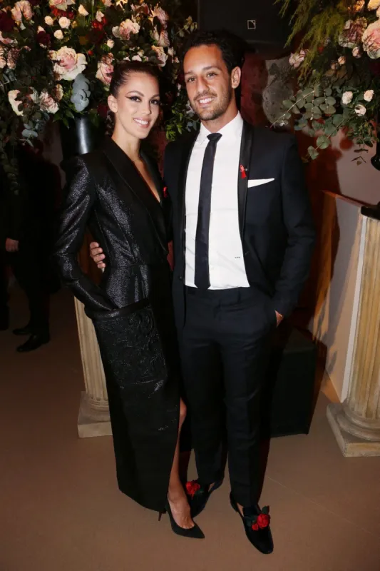 iris mittenaere and diego el glaoui at 18th diner de la mode, sidaction party, in paris for aids association on january 23, 2020 photo by jerome domine abacapresscom , 717345 070 paris