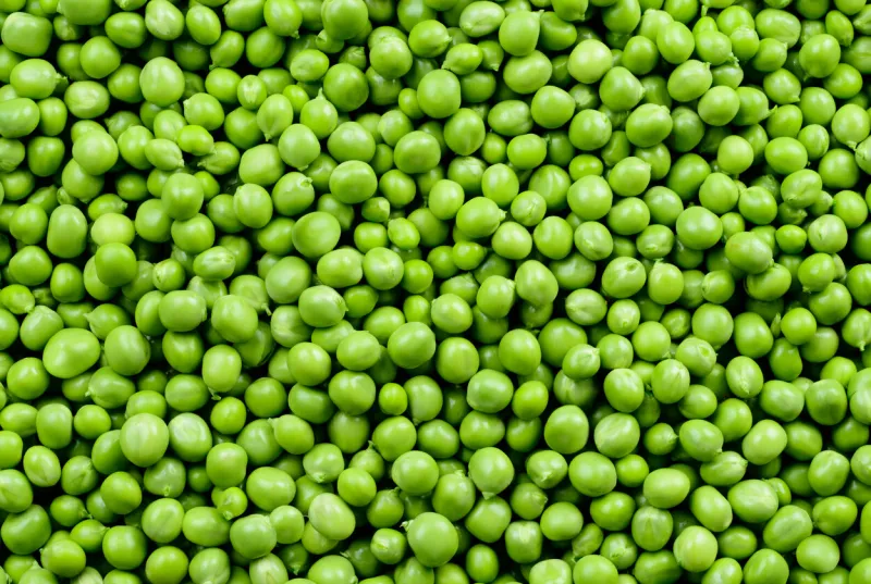 green peas green background peas background top view