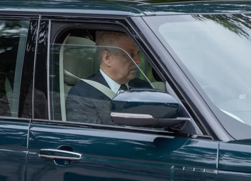 princess eugenie and andrew along with other members of the royal family head to church near balmoral, scotland september 10 2022 photo by tom maddick swns abacapresscom prince andrews , 824029 004 balmoral