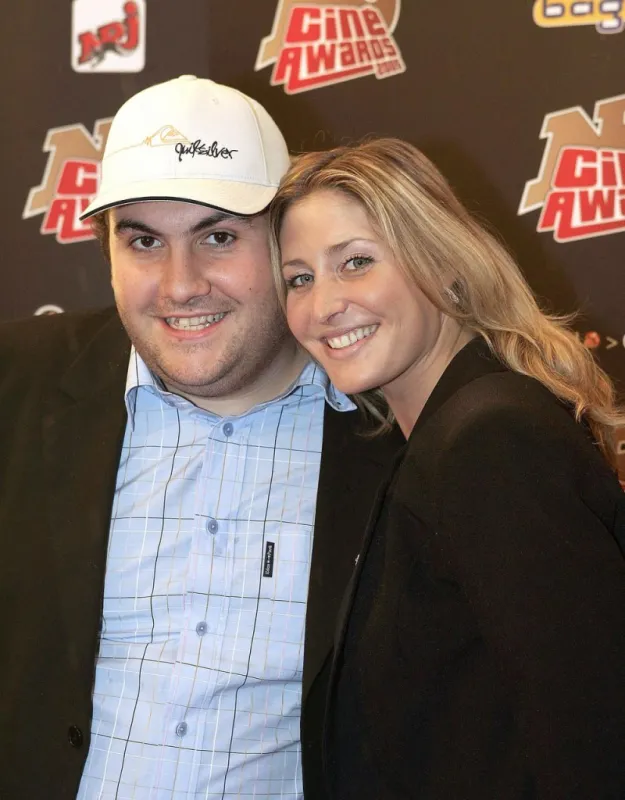 mon incroyable fiancé' tv reality show contestants laurent and adeline attend the french nrj cine awards held at le grand rex in paris, france on september 30, 2005 photo by laurent zabulon abacapresscom
