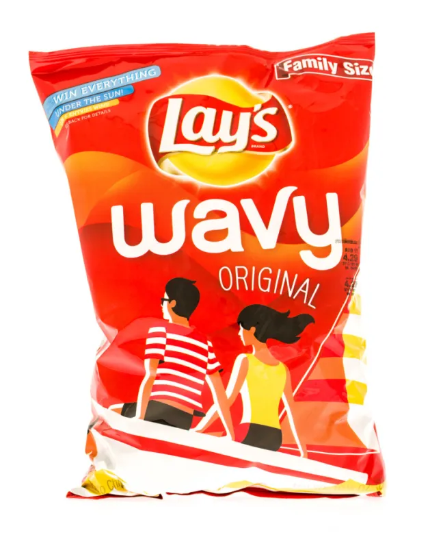 winneconni, wi, usa - 2 july 2015  bag of lay's wavy original potato chips