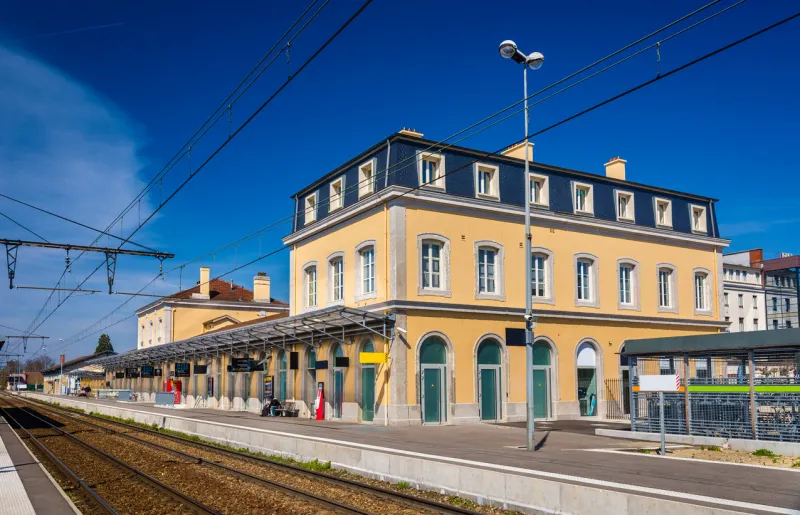station of bourg-en-bresse - france, rhone-alpes