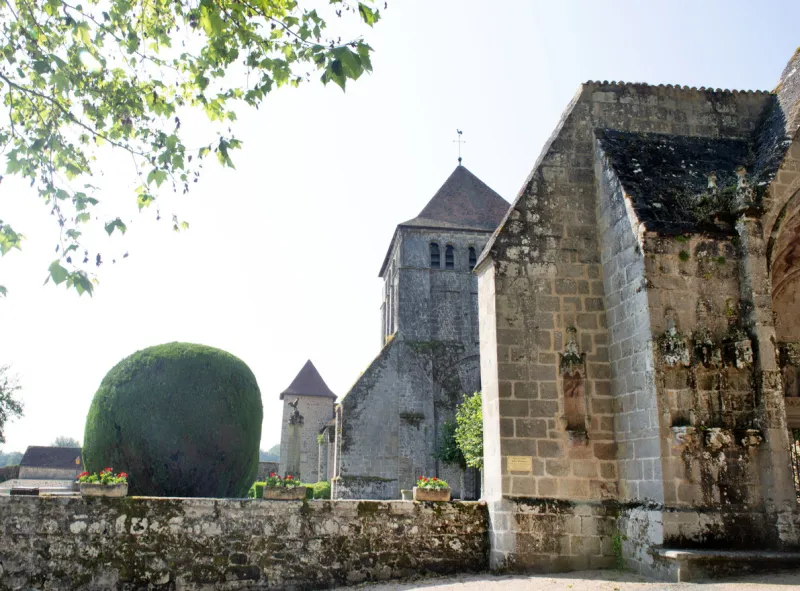 church of moutier d ahun, in the creuse, limousin, france