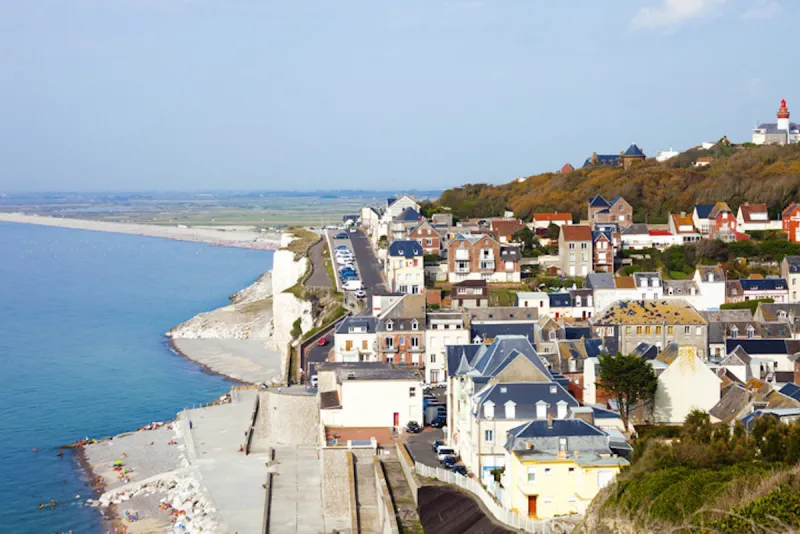 city of ault, north coast of france