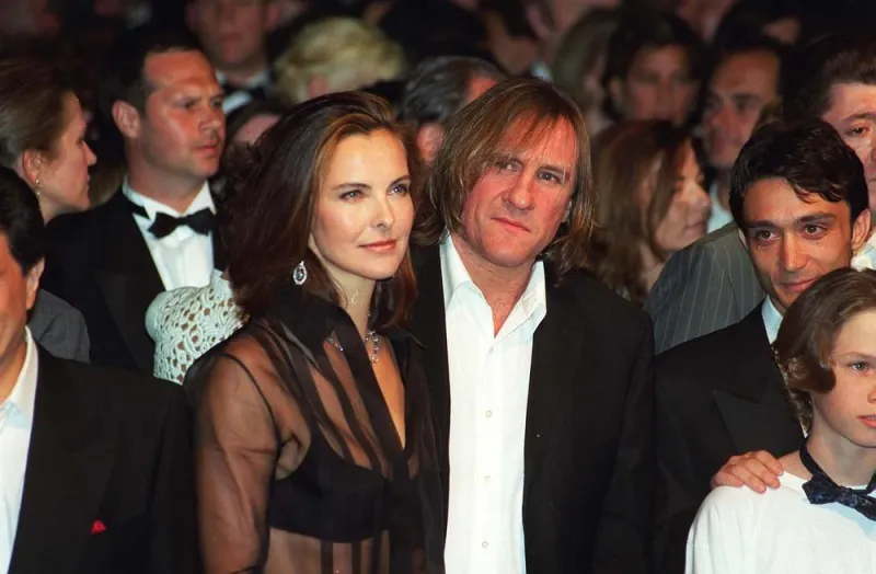 gerard depardieu and carole bouquet during the cannes film festival in cannes, france on may 16, 1998 photo by universal pictorial press photo dpa abacapresscom
