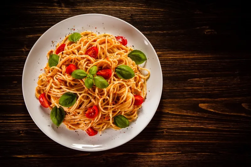 pasta with meat and vegetables