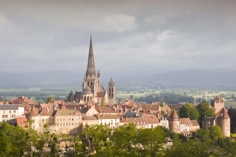 the cathedral of saint lazare in autun, france
