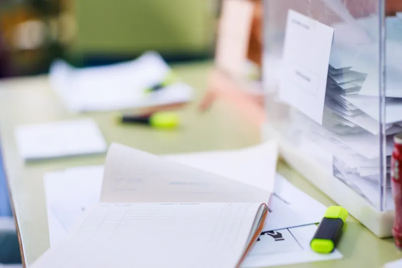 candidate ballot for referendum or government election candidate polling decision for presidential democratic system