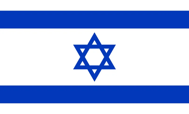 israel flag, flat layout vector illustration eps10