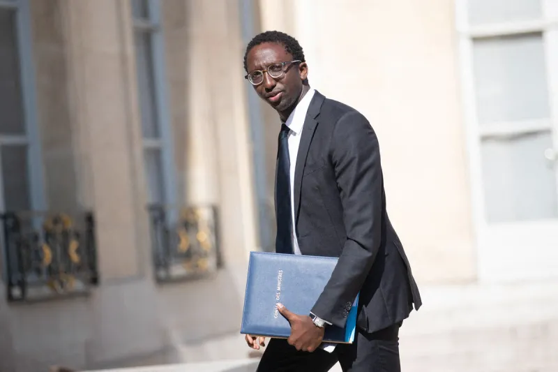le secrétaire d'État français à la mer hervé berville arrive au premier conseil des ministres après le remaniement du gouvernement au palais de l'Élysée à paris, france, le 21 juillet 2023 photo by jeremy paoloni abacapresscom
